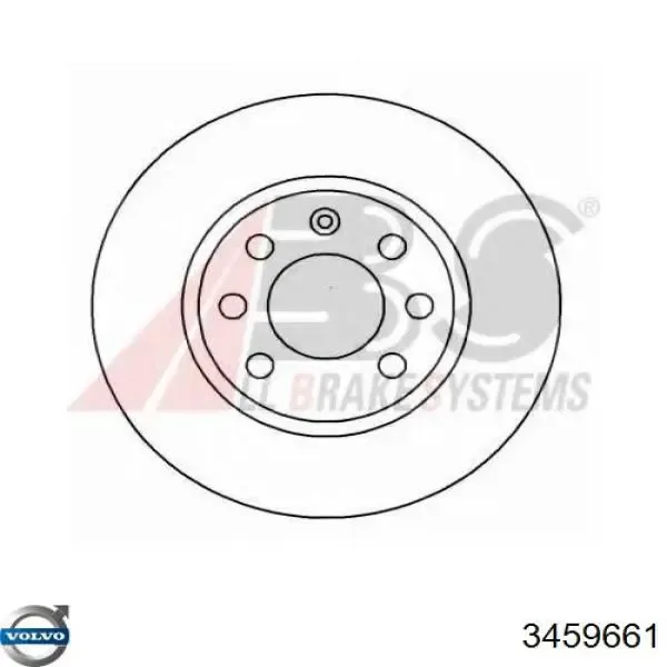 Передние тормозные диски 3459661 Volvo