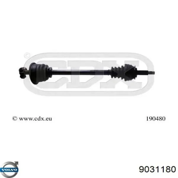 Левая полуось 9031180 Volvo