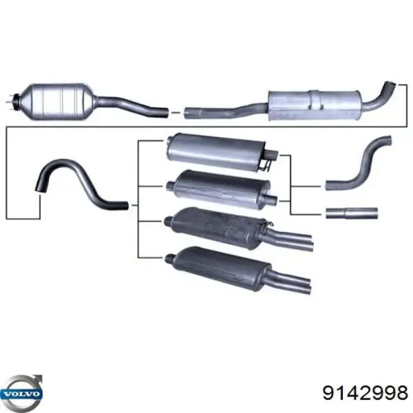 Глушитель задний 9142998 Volvo