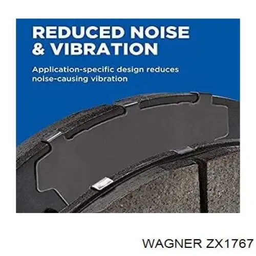 ZX1767 Wagner Колодки тормозные передние дисковые