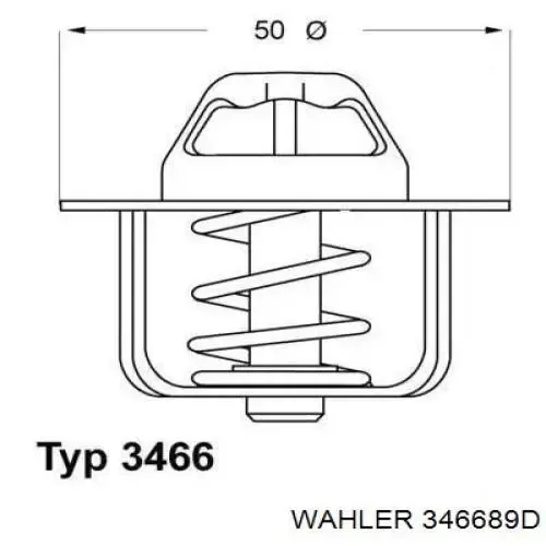 Термостат 346689D Wahler