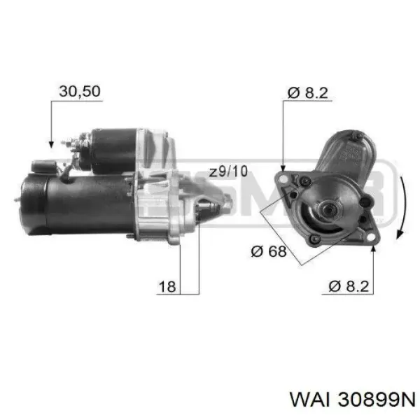 Стартер S0275BOSCH As-pl
