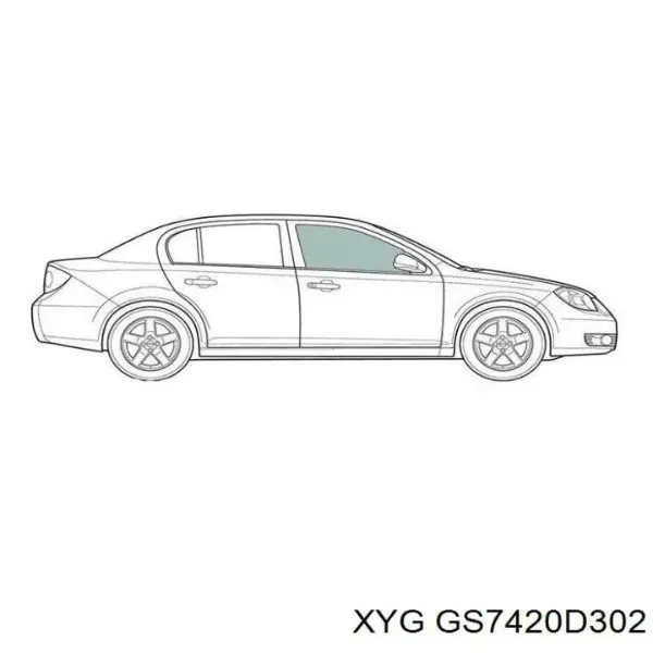 Стекло двери передней правой GS7420D302 XYG