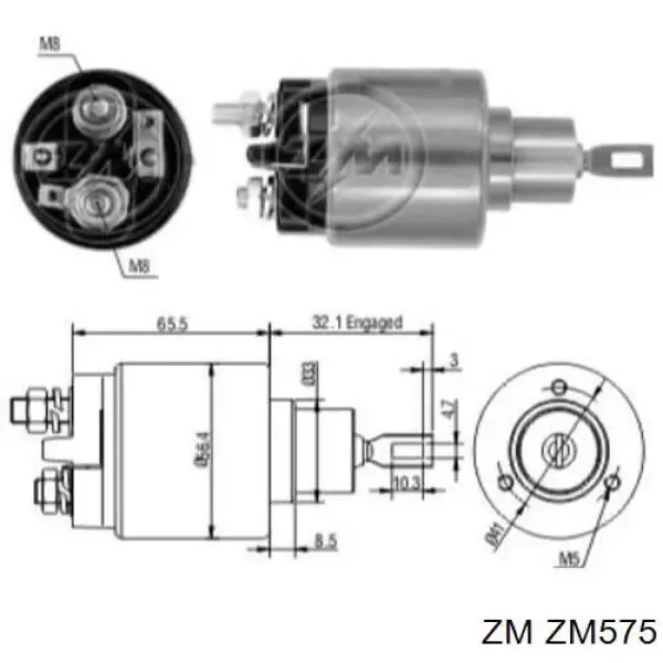 Втягивающее реле стартера SS0146 AS/Auto Storm