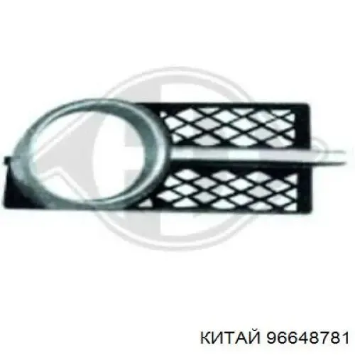 Заглушка (решетка) противотуманных фар бампера переднего левая PCV99009CAR Signeda