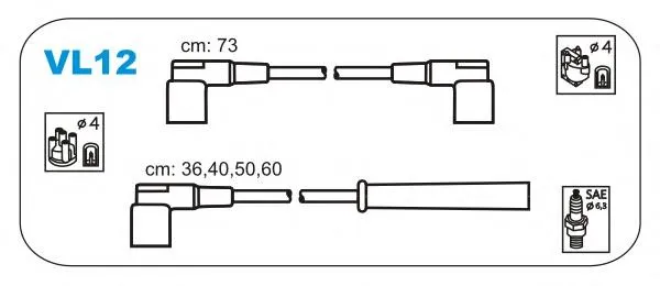 Высоковольтные провода VL12 Janmor