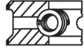 Комплект поршневых колец на 1 цилиндр, стандарт MAHLE 00856N0