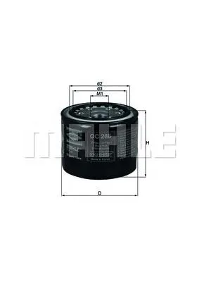 OC286 Mahle Original Масляный фильтр двигателя