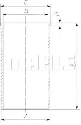 Гильза поршневая 021WV34 Mahle Original