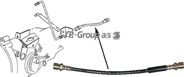 Шланг сцепления 1131000100 JP Group
