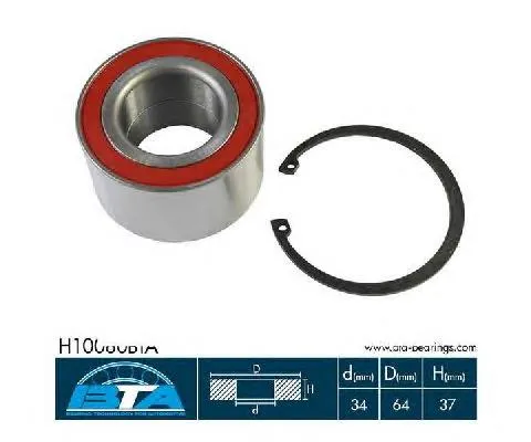 Комплект подшипника ступицы колеса BTA H10080BTA цена, от