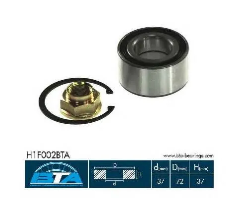 Ступичный подшипник передний BTA H1F002BTA