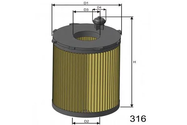 Фильтр очистки масла центробежный Misfat L104 цена, от