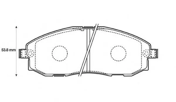 Передние тормозные колодки 572442B Jurid/Bendix