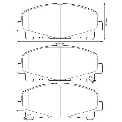 Передние тормозные колодки 572635B Jurid/Bendix