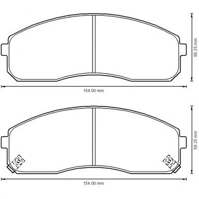Передние тормозные колодки 572532B Jurid/Bendix