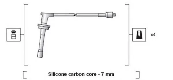 Высоковольтные провода 941318111245 Magneti Marelli