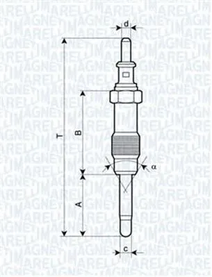 Свечи накала 062900046304 Magneti Marelli