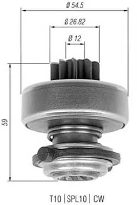 Бендикс стартера 940113020323 Magneti Marelli