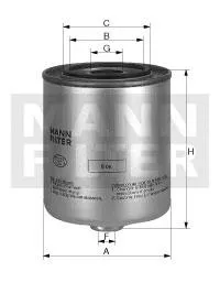 Топливный фильтр WK9042 Mann-Filter