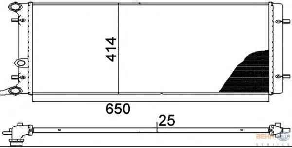Радиатор 8MK376888784 HELLA