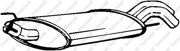 Глушитель задний 233095 Bosal