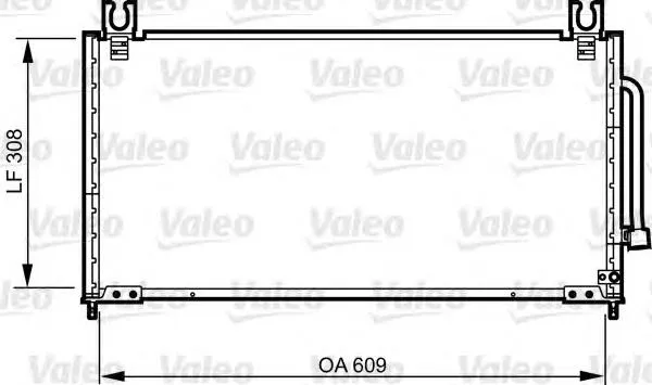 Радиатор кондиционера 814257 VALEO