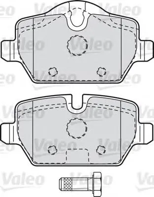598701 VALEO Колодки тормозные дисковые комплект