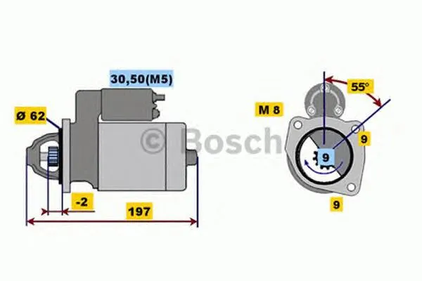 Стартер 0001116003 Bosch