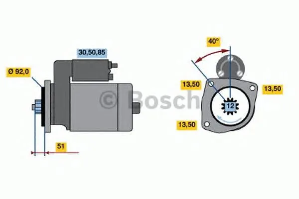 Стартер 0001241005 Bosch