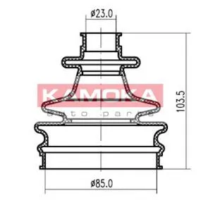Пыльник ШРУСа наружный 1146224 Kamoka