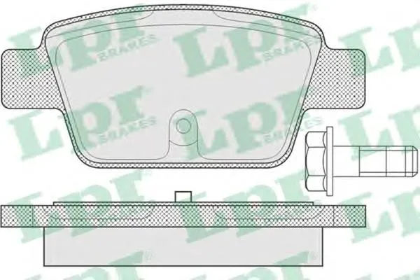 Задние тормозные колодки 05P1269 LPR