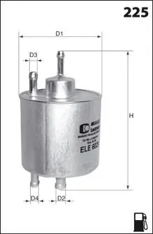 Топливный фильтр ELE6093 Mecafilter