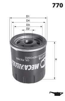 Купить ELH4369 Mecafilter Фильтр центробежный очистки масла