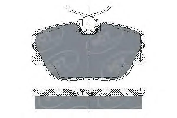 Передние тормозные колодки SP124 SCT