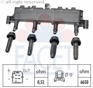 Купить 96305 Facet Катушка зажигания