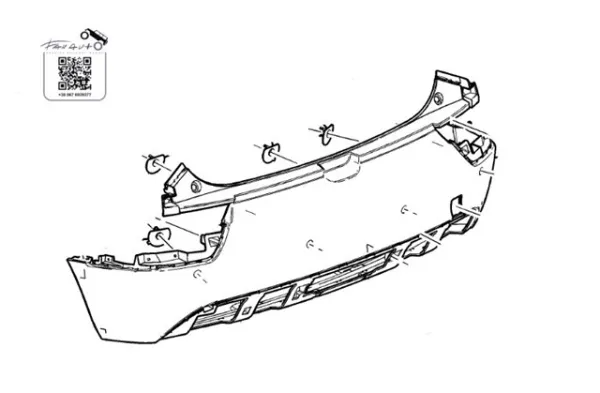42739842 General Motors Бампер задний