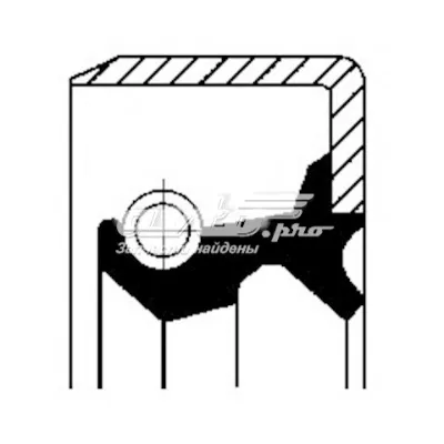 Сальник хвостовика редуктора переднего моста CORTECO 19033803B