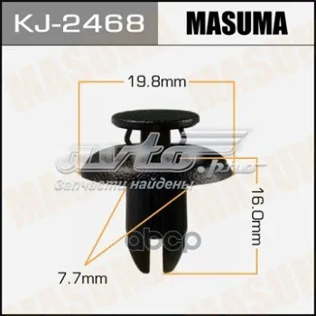 Пистон крепления переднего бампера KJ2468 Masuma
