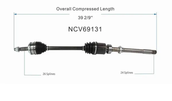 Правая полуось NCV69131 GSP