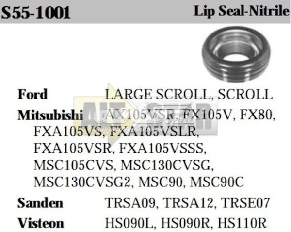 Сальник компрессора кондиционера S551001 Santech