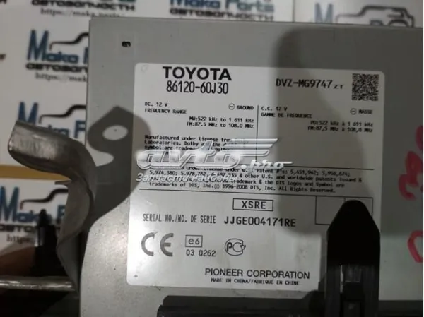  8612060J30 Toyota