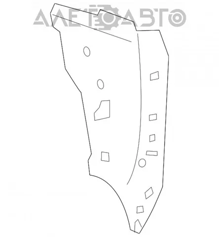 Крыло заднее левое 6161253090 Toyota