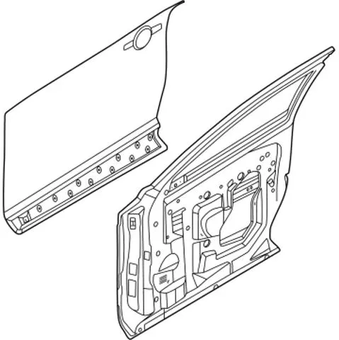 Дверь передняя правая H010M5MPAA Nissan/Infiniti