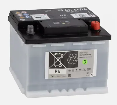 Авто аккумулятор ВАГ 59 А/ч (000915089AB)