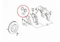 Ремкомплект переднего суппорта MERCEDES 0004211448