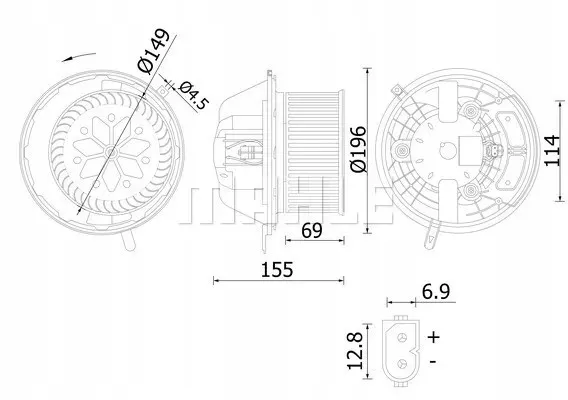 Поршень на 1 цилиндр 219000 Mahle Original