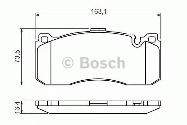 Передние тормозные колодки 986494428 Bosch