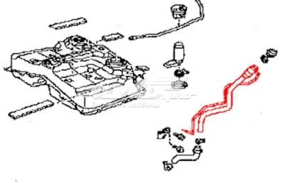 Заливная горловина топливного бака TOYOTA 7720142140