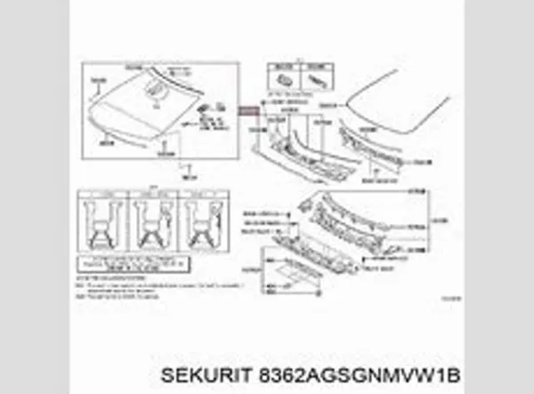 Лобовое стекло GS8152D13P FPS